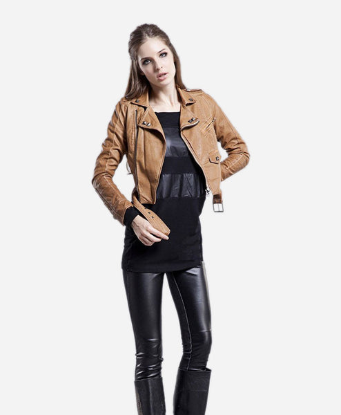 Ladies Brown Leopard Print